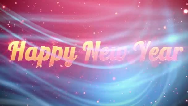 Felice Anno Nuovo Sfondo — Video Stock