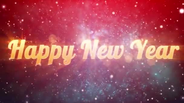 Felice Anno Nuovo Sfondo — Video Stock