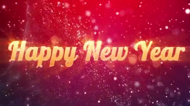 Felice Anno Nuovo Sfondo — Video Stock