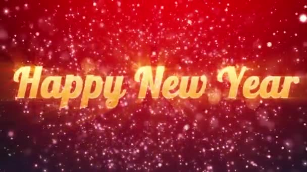 Felice Anno Nuovo Sfondo — Video Stock