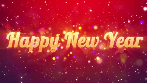 Frohes Neues Jahr — Stockvideo