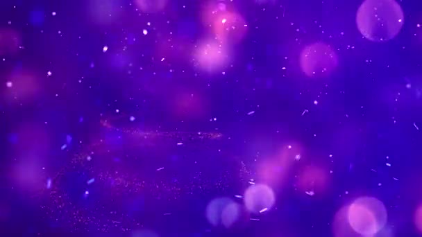 Light Particles Christmas Tree Background — Stock Video