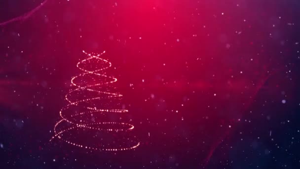 Weihnachtsbaum Winter Hintergrund — Stockvideo