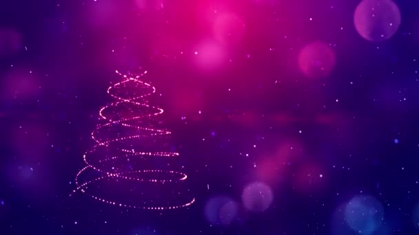 Vánoční Strom Zimní Pozadí — Stock video