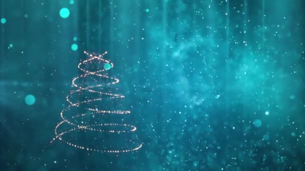 Arbre Noël Fond Hiver — Video
