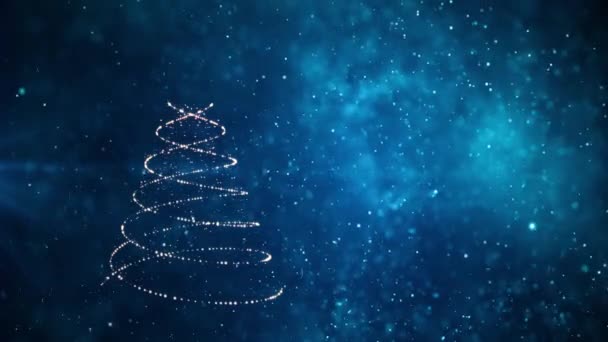 Albero Natale Inverno Sfondo — Video Stock