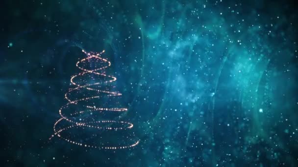 Weihnachtsbaum Winter Hintergrund — Stockvideo