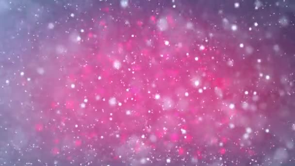 闪闪发光的圣诞树冬天背景 — 图库视频影像