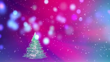 Büyüyen Noel ağacı kış tatil arka plan