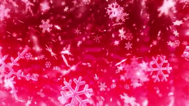 Férias Inverno Flocos Neve Fundo — Vídeo de Stock