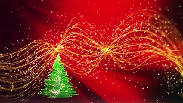成长圣诞树寒假背景 — 图库视频影像