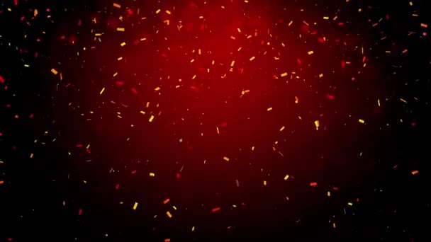 New Year Celebration Abstract Confetti Background — Stock Video