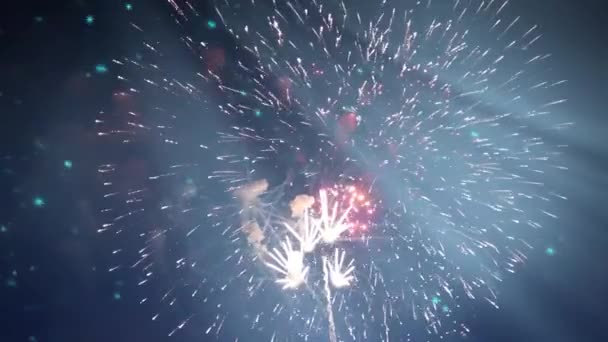 Πρωτοχρονιά Πυροτεχνήματα Φόντο — Αρχείο Βίντεο