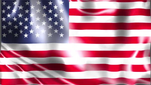 American Flag Celebration Background — Stock Video