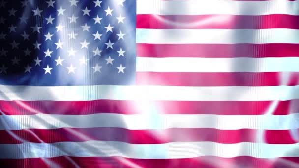 Amerikaanse Vlag Viering Achtergrond — Stockvideo