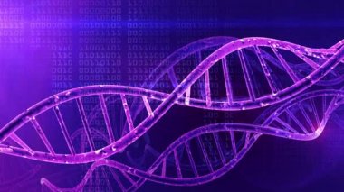 DNA iplikçik tıp ve genetik arka plan