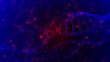 DNA iplikçik tıp ve genetik arka plan