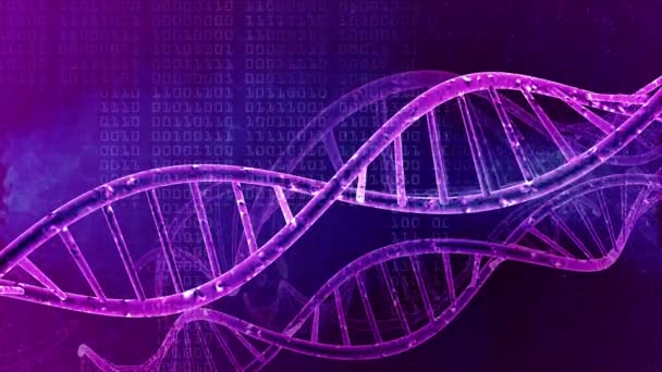 Dna Iplikçik Tıp Genetik Arka Plan — Stok video