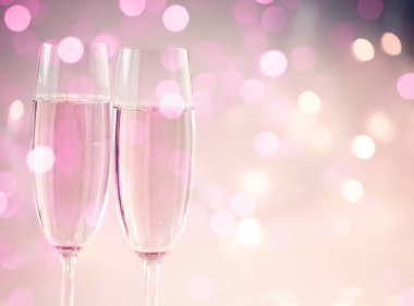 Şampanya bardağı kutlama arka plan