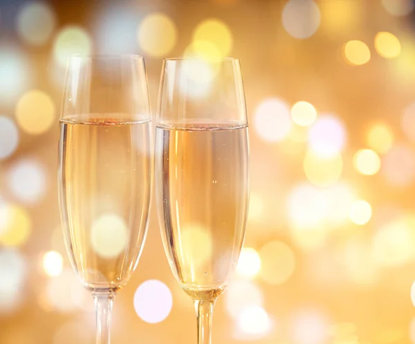 Champagne Verres Fond Célébration — Photo