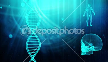 Dna iplikçik kafatası ve insan vücudu ile tıbbi geçmişi
