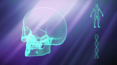Dna iplikçik kafatası ve insan vücudu ile tıbbi geçmişi