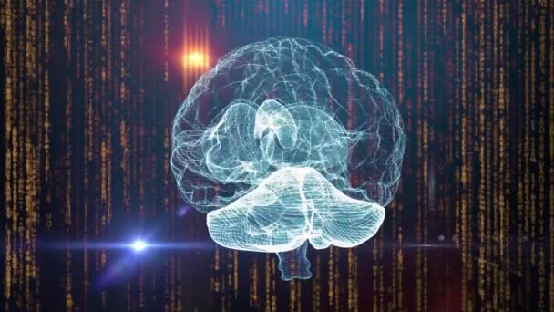 人間の脳のニューラル ネットワーク医療の背景 — ストック動画