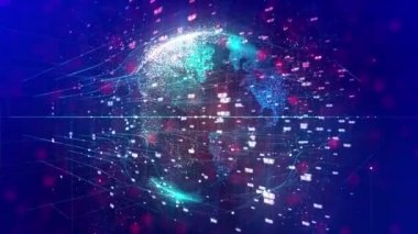Küresel teknoloji ağ arka plan