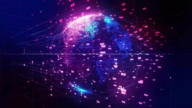 Küresel teknoloji ağ arka plan
