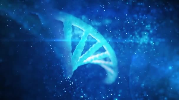 Dna Double Helix Medizinischer Hintergrund — Stockvideo