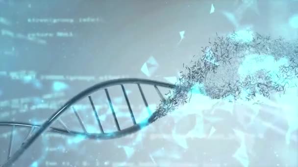 Dna Doppia Elica Sfondo Medico — Video Stock