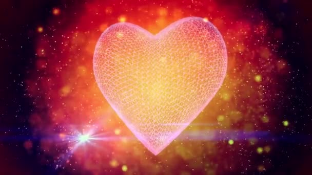 Святого Валентина Серце Фону — стокове відео