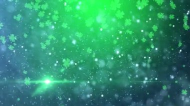 St. Patrick yeşil şanslı yonca arka plan