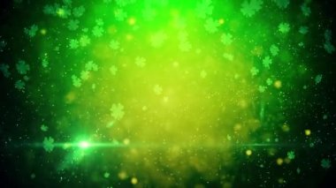 St. Patrick yeşil şanslı yonca arka plan