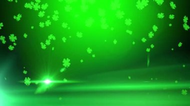 St. Patrick yeşil şanslı yonca arka plan