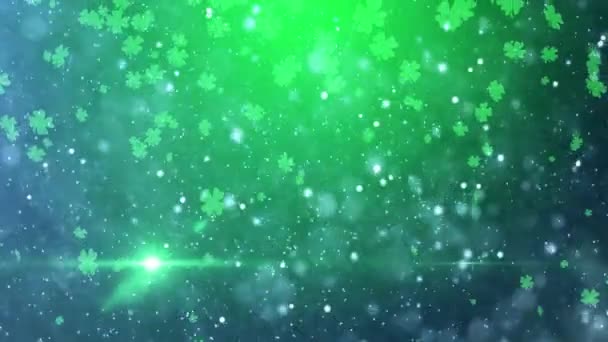 St. Patrick trèfle vert fond chanceux 