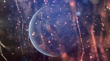 Küresel iletişim dünya arka plan