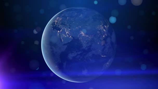 Global Communication Earth Background — Stock Video