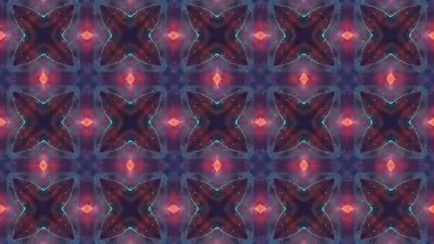 Abstract Retro Kaleidoscope Background — Stock Video