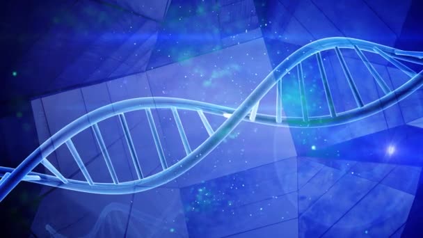 Genetics Dna Double Helix Strand — Stock Video