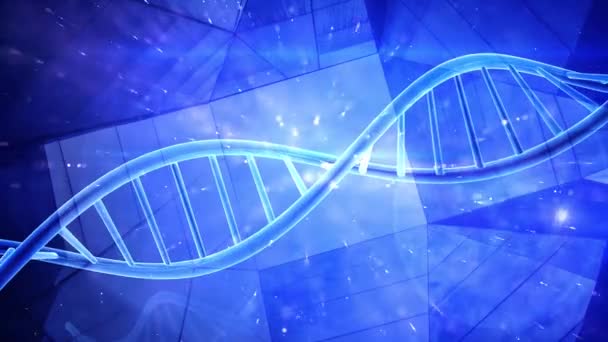 Bundel Van Genetica Dna Dubbele Helix — Stockvideo