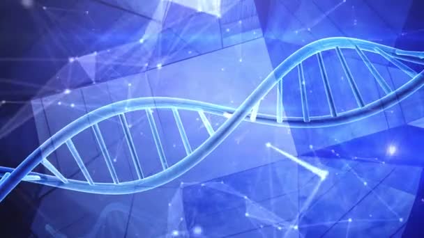 Genetik Dna Dobbelt Helix Streng – Stock-video