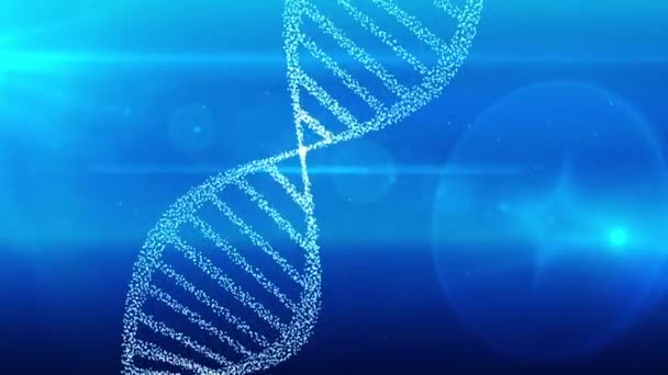 Dna Double Helix Strand Medical Background — Stock Video