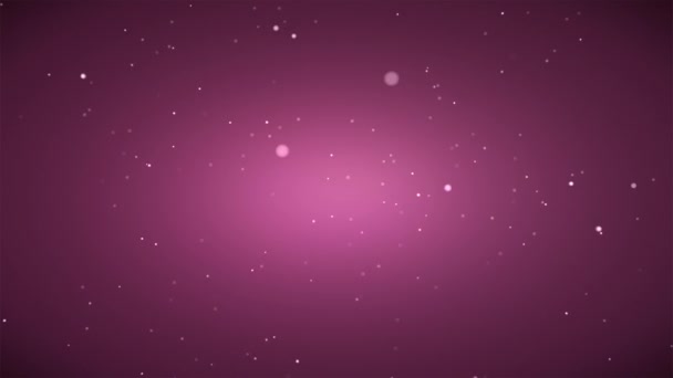 Abstrakte Weiße Partikel Fallen Schnee Hintergrund — Stockvideo