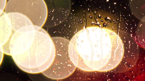 抽象的な雨滴で背景 — ストック動画