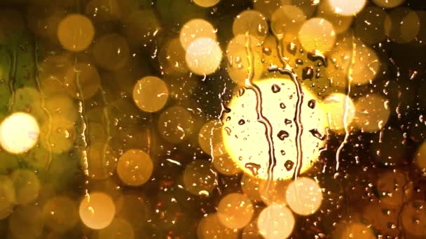 Abstract Raindrops Falling Background — Stock Video