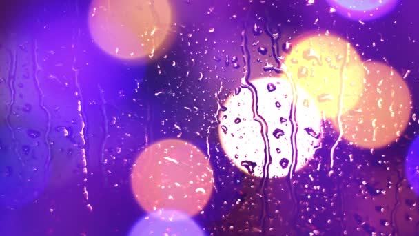 抽象的な雨滴で背景 — ストック動画