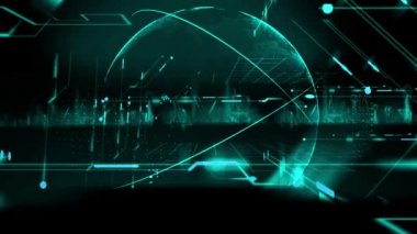 Soyut teknoloji Earth arka plan