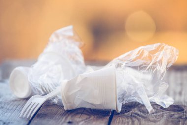 Plastik atık kirliliği kavramı arka plan