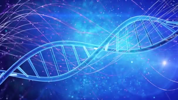 Dna 双螺旋链医疗背景 — 图库视频影像